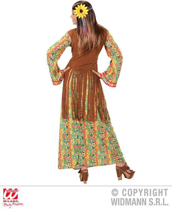 WIDMANN Lange hippiejurk met franjes voor vrouwen - L