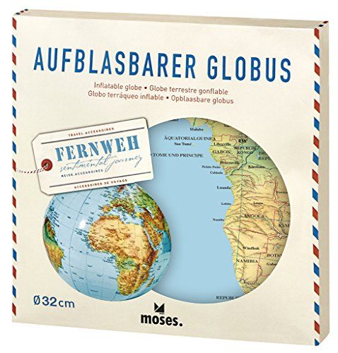 Moses 82326 Opblaasbare wereldbol | wereldkaart