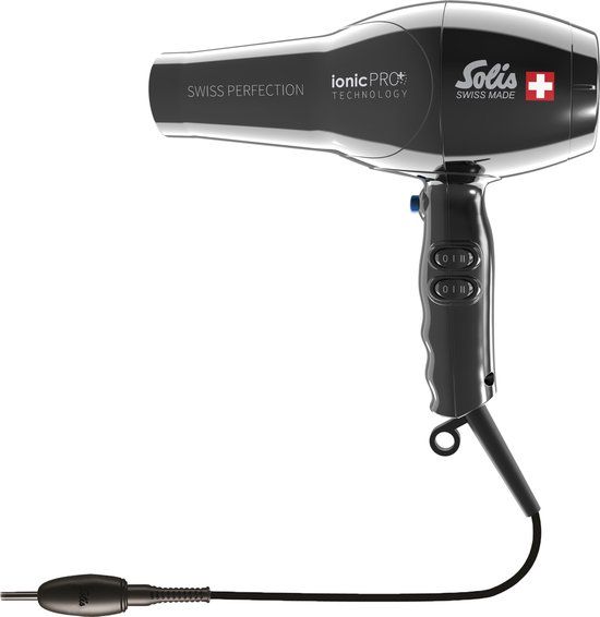 Solis Swiss Perfection 360º ionicPRO 440 - Black - Professional Hair Dryer