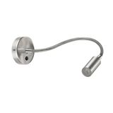 Exo lighting olvas wandlamp IP20 LED 3 W 240 lm nikkel gesatineerd