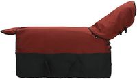 vidaXL Paardendeken Bordeauxrood en Zwart 75 cm Polyester