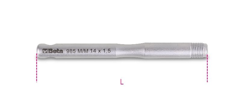 Beta Uitwendige geleider pennen voor wielmontage 985M M14X1,50