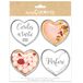 ScrapCooking - 4 geperforeerde hartvormige taartcirkels – individuele taartcirkels 8,5 x 7,5 cm – bakvormen van roestvrij staal – uniform koken – accessoires voor gebak, taart, dessert, 1323