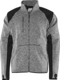 Fristads Fleece Sweatjack 7451 Prkn - Grijs/Zwart - XL