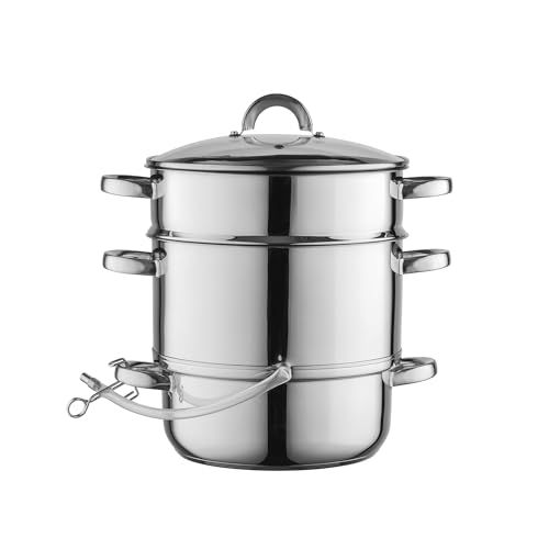 FLORINA Fruit & Vegetable Steam Juicer - Stainless Steel - Induction Compatible