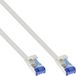 InLine® Patchkabel plat, U/FTP, Cat.6A, TPE halogeenvrij, wit, 2m