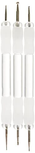 - Art Emboss Royal Brush reliëf en stylus set, metaal, beige, 6,5 x 2 x 19,5 cm