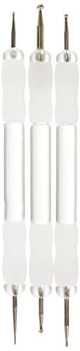 Art Emboss Royal Brush reliëf en stylus set, metaal, beige, 6,5 x 2 x 19,5 cm