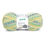 Gründl Wol Alpaca Twist - dikke wol met alpaca voor breien en haken - zacht en huidvriendelijk - 80% polyacryl, 20% alpaca - 1 bol 100 g / 170 m - naalddikte 6-7 - limoen-honingoceaan
