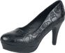 Rock Rebel by EMP Zwarte hoge hakken met all-over doodshoofdprint - Dames - EU40