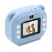 MOOOV 477522 Instant camera met camera voor kinderen, meisjes en jongens, print foto op papier, kleurendisplay, oplaadbaar, USB-C-kabel inbegrepen, blauw
