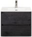 BES LED Dante Badmeubelset 60 cm Black Oak met Keramische Wastafel Wit