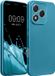kwmobile metallic telefoonhoesje van TPU - geschikt voor HONOR 400 Lite - Flexible case voor smartphone - In Metallic caribisch blauw