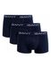 Gant Boxershorts Trunk 3-Pack Donkerblauw (navy) - Maat XXL - Heren