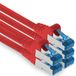 1aTTack.de 5x 10m CAT6 Ethernet LAN-netwerkkabel RJ45 - rood