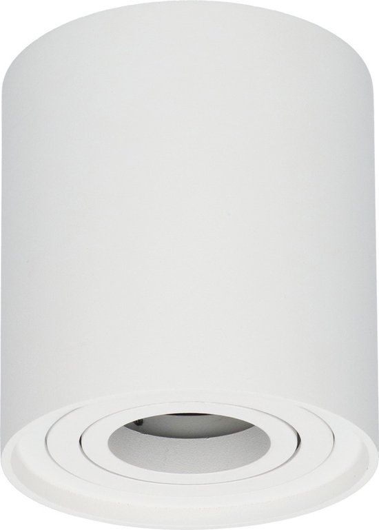 HOFTRONIC LED Opbouwspot Ray Rond - Kantelbaar - GU10 Fitting - Wit
