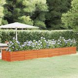 Maison Exclusive - Lit de jardin surélevé, couleur rouille, 480x80x45 cm, version acier Corten