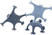 Trixie Dierenspel met Zuignappen - Mrs. Elephant - 3-delige Badpretset van Siliconen - Blauw