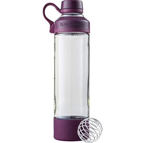 BlenderBottle Mantra Glass Shaker, Pruim, 590 ml