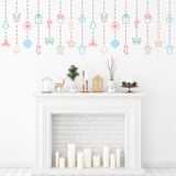Ambiance Sticker Kerstslingersticker - Zelfklevende kerststickers - Feestelijke decoraties - 60x185cm