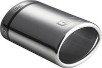 Ulter Sport Embout d'échappement - Ovale 120x80mm - Longueur 120mm - Montage 50-70mm - Inox