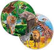 Folat Safari Party Papieren Borden Rond Multi 23 cm 8 Stuks