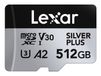 Lexar microSDXC Silver Plus UHS-1 512 Go V30 - 0843367135356