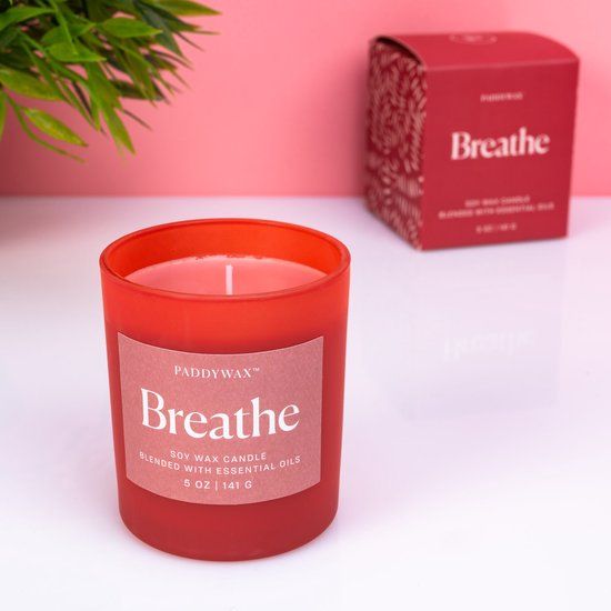 Paddywax Wellness Geurkaars - Breathe (rood) - 141ml