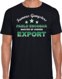 Bellatio Decorations Shoppartners Bv Pablo Escobar famous gangster cadeau t-shirt zwart heren - Tekst / kostuum / verkleed outfit XL