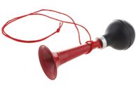 Funny Fashion ESPA Lucht toeter - 19 cm - rood - metaal - sport-fiets