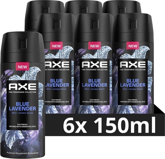 AXE Deodorant Blue Lavender - 6 x 150 ml - Voordeelverpakking