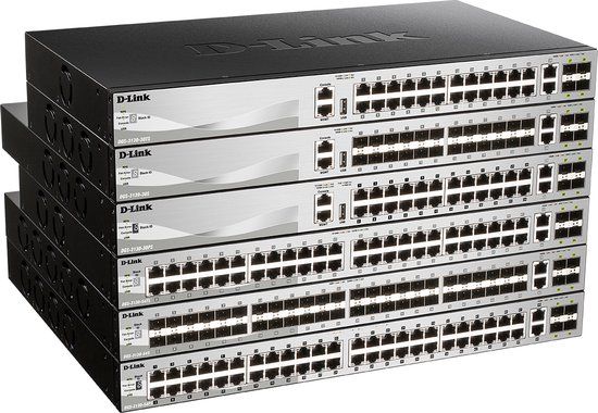 Gregory D-Link DGS-3130-54PS/E netwerk-switch Managed L3 Gigabit Ethernet (10/100/1000) Power over Ethernet (PoE) Grijs