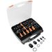 Quadrios 2102CA110 Wartel assortiment PA66 Zwart (RAL 9005) 1 set(s)