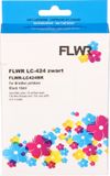 FLWR - Brother LC-424 Zwart Huismerk Cartridge