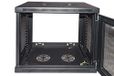Connetto - 19" 9u rackkast met geperforeerde deuren mm 510 (a), 600 (l), 450 (D) zwart