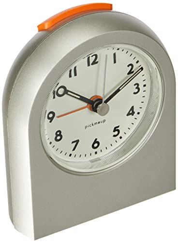 TFA Pick me up Elektronische wekker - Zilver - 98.1051.54 - Lichtgevende wijzers/wijzerplaat - Wekalarm met snooze-functie