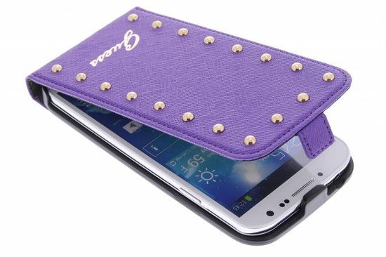 Guess Studded Flip Case Samsung Galaxy S 4 - Purple