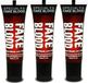Paint Glow Set van 3x stuks nep bloed schmink/make up tube 13 ml - Halloween FX make-up kunstbloed