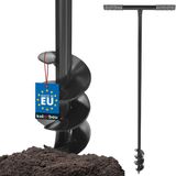 KOTARBAU® Handgrondboor, Palenboor, ⌀ 80 mm, Metaal, 115 cm, Zwart