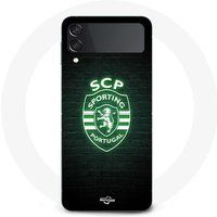 Samsung Hoesje Galaxy Z Flip4 scp sportief portugal lichtgevende zwarte achtergrond
