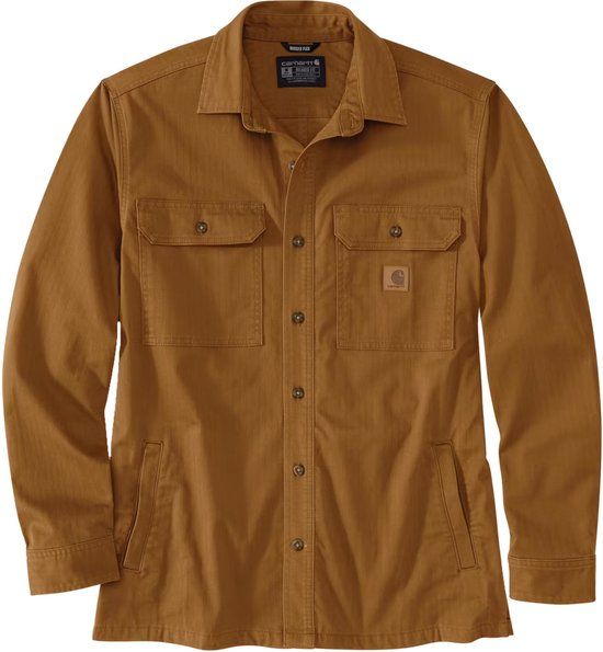 Carhartt Newcastle Overhemd - Heren - Katoen - Maat M - Carhartt® Brown