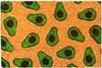 Merkloos Relaxdays Deurmat kokos - avocado - 60x40 cm - antislip