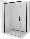 Mexen Omega douchecabine schuifdeur 150 x 100 cm, transparent, noir