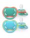 Philips AVENT Sucette Ultra Air SCF087/10, 6-18 Mois, Bleu/Turquoise, 2 Paquets