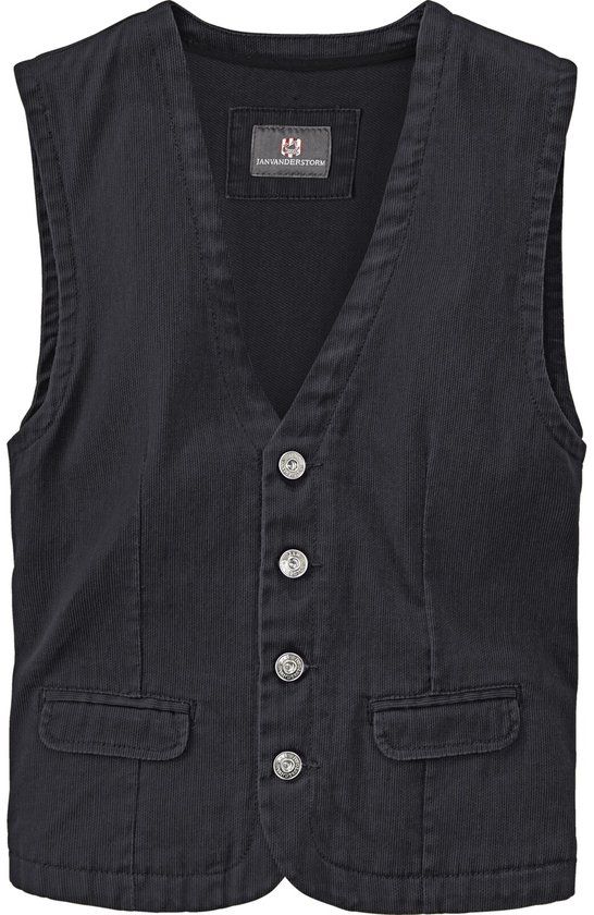 Jan Vanderstorm heren Bodywarmer TORELL Plus Size donkergrijs