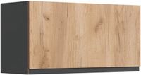 Vicco Hangkast R-Line, Goudkleurig Eiken/Antraciet, 80 cm Plat