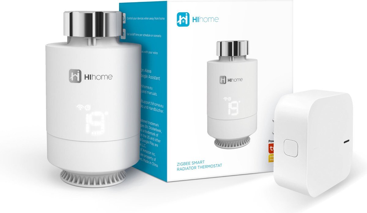 HIHOME Smart Zigbee Radiator Thermostat V2 Starter Kit