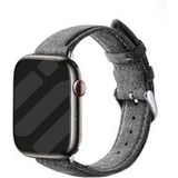 Strap-it Apple Watch Ultra Alcantara bandje met gesp (grijs)