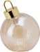 Merkloos Kerstbal met LED-lampjes Ø 15cm, amber