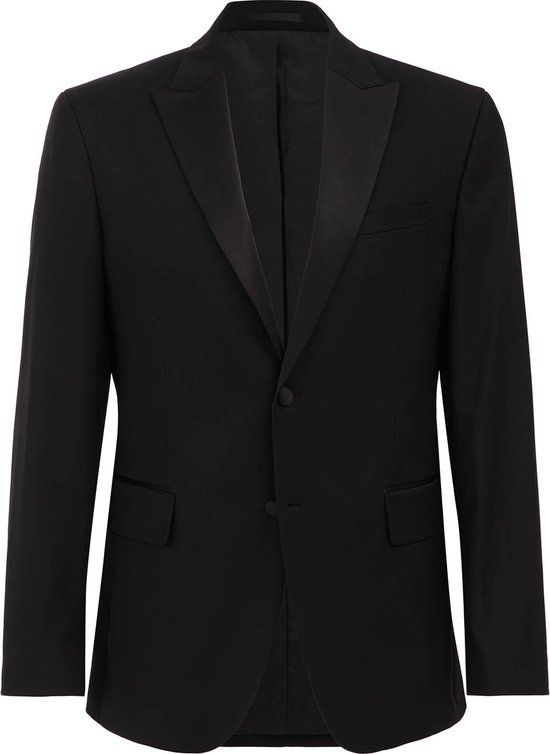 WE Fashion Heren slim fit tuxedo blazer